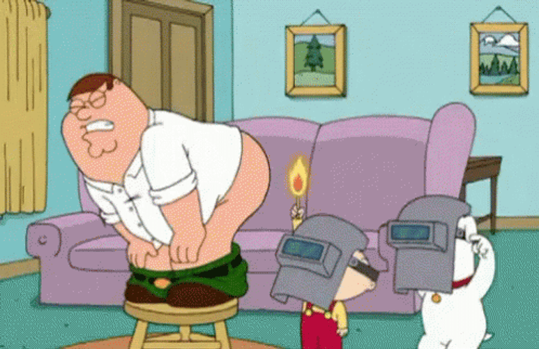Flame Farts Family Guy GIF