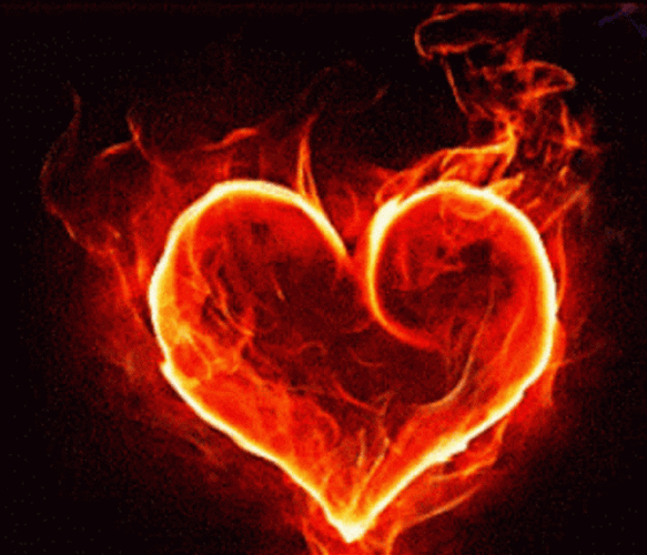 Flame Heart Burning GIF