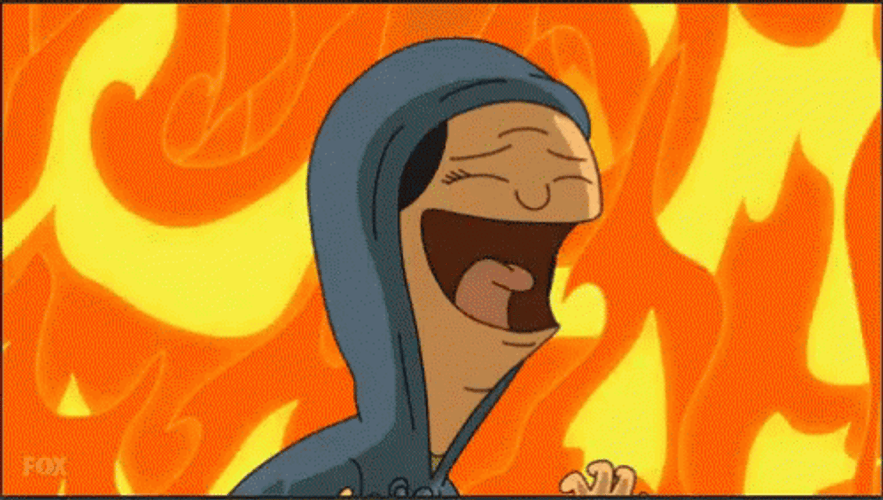 Flame Laugh Louise Belcher GIF