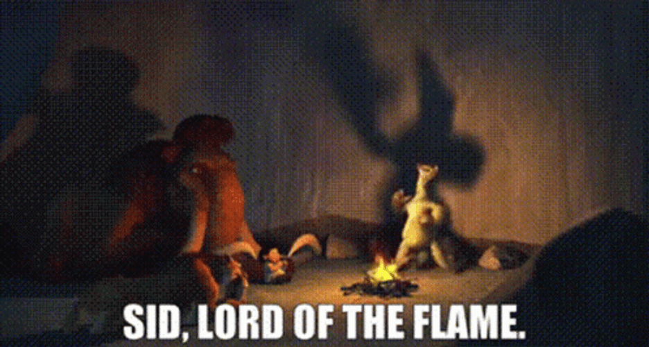 Flame Lord Sid Ice Age GIF