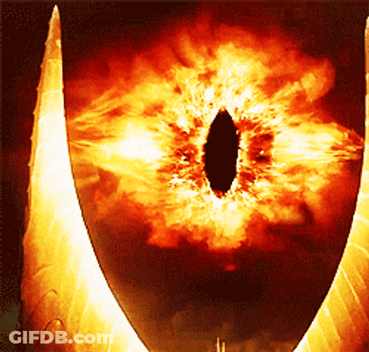 Flame On Eye Of Sauron GIF