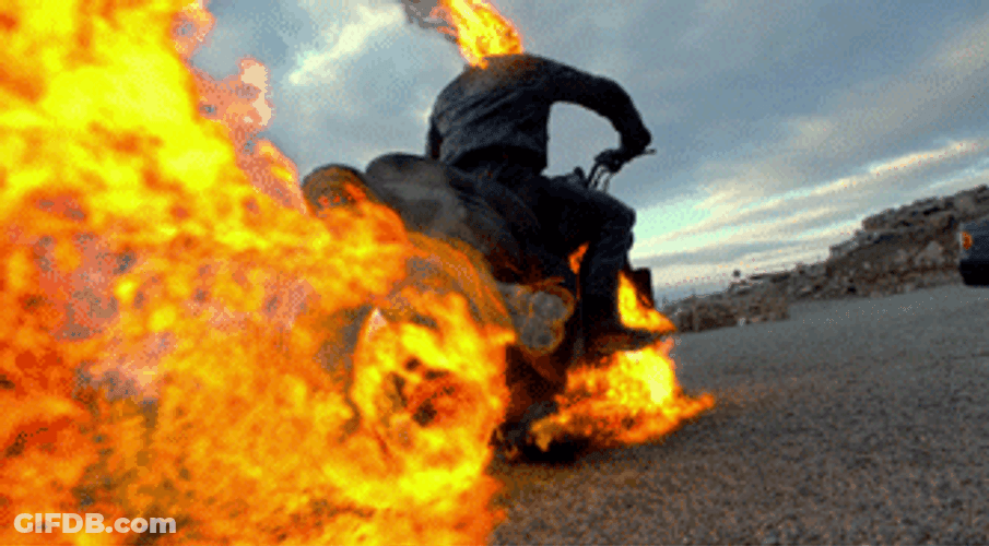 Flame On Ghost Rider GIF