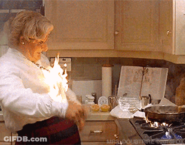 Flame On Robin Williams GIF