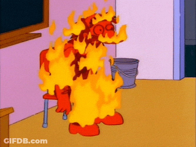 Flame On Willie While Sitting GIF