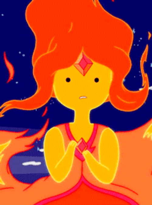 Flame Princess Stare GIF