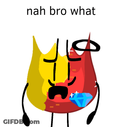 Flame Saying Nah Bro What GIF