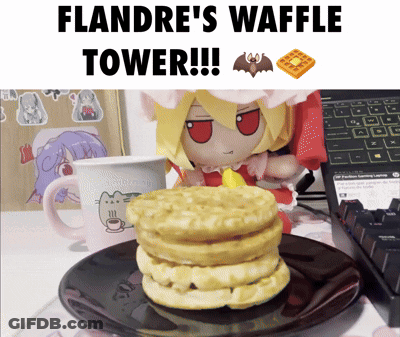Flandre's Waffle Tower GIF