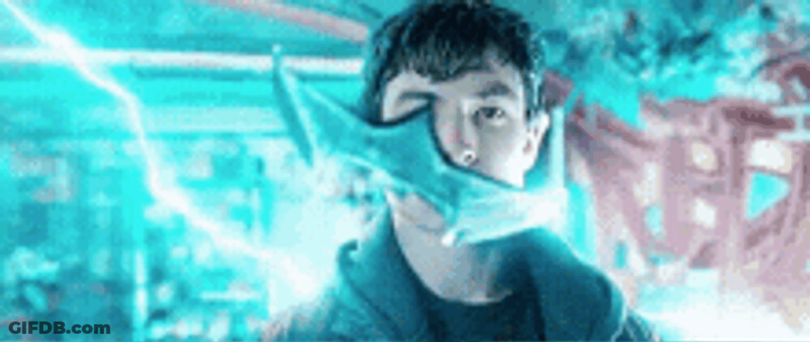 Flash Ezra Miller Bat Logo GIF