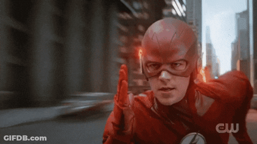Flash Running Yellow Lightning GIF