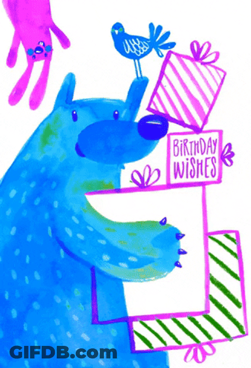 Flashing Birthday Celebration Greetings GIF