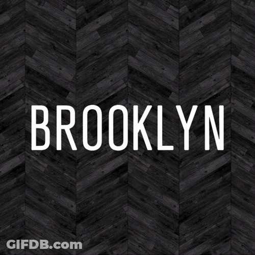Flashing Brooklyn Nets Logo Text Design GIF