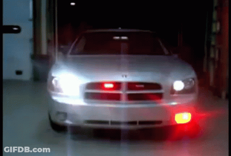 Flashing Car Head Lights GIF
