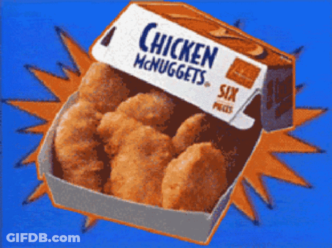 Flashing Chicken Nuggets Meme GIF