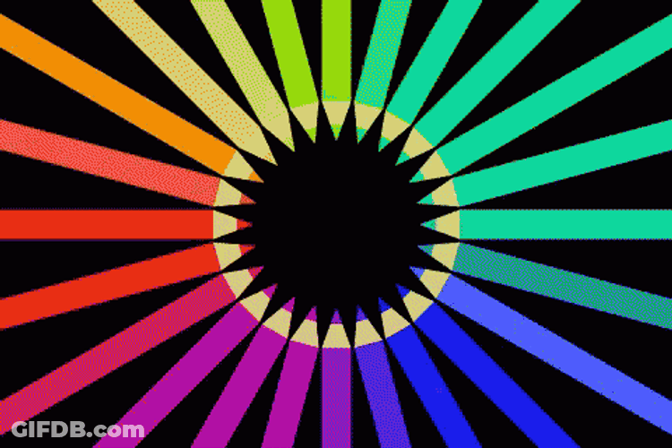 Flashing Colors Light Rays GIF