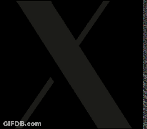 Flashing Giant X Sign Mobile Art GIF
