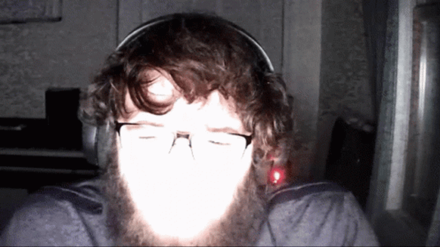 Flashing Lights Funny Face GIF