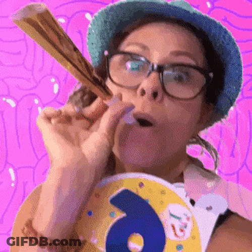 Flashing Lights Happy Birthday GIF