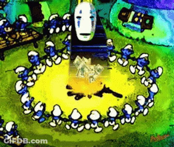 Flashing Lights No Face Worship GIF