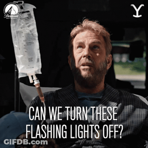 Flashing Lights Off John Dutton GIF