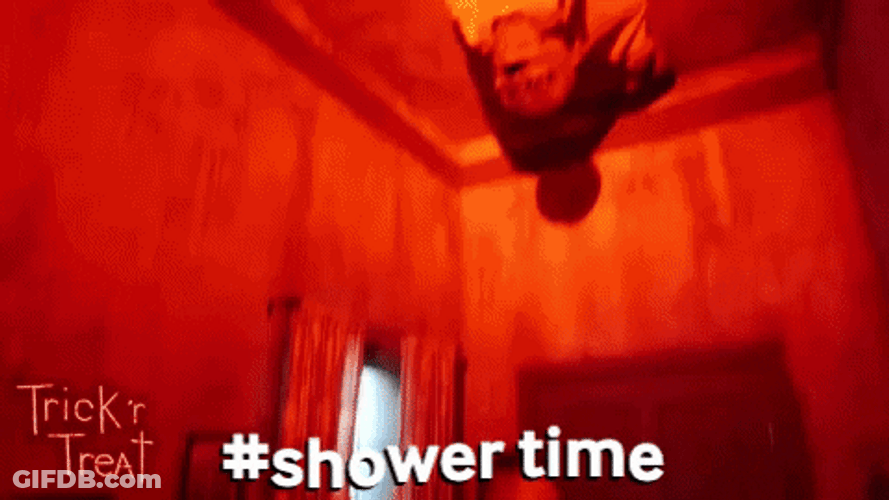 Flashing Lights Shower Time GIF