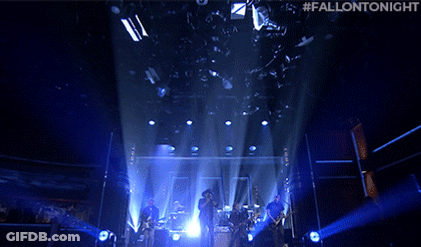 Flashing Lights Tonight Show Band GIF