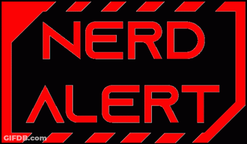 Flashing Nerd Alert Signage GIF