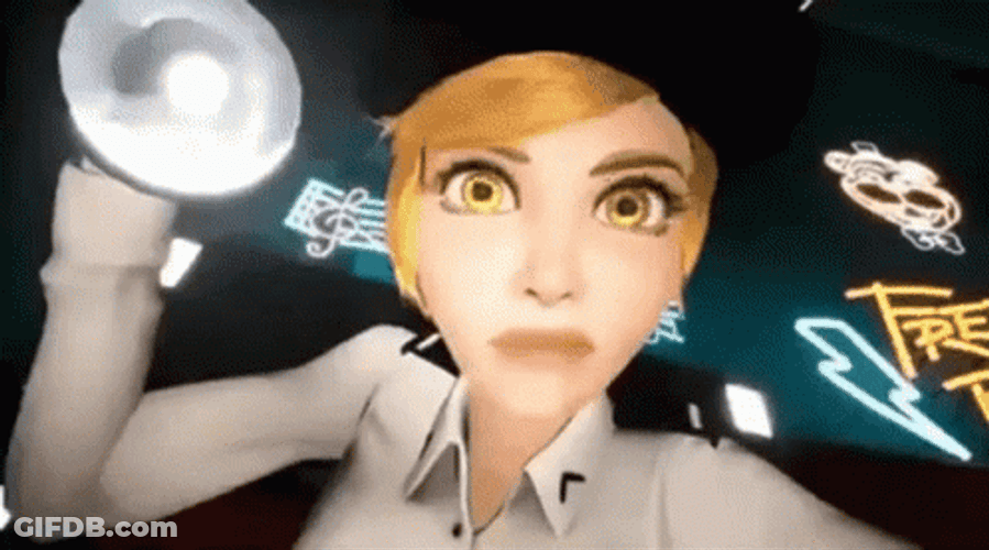 Flashlight On Security  Breach GIF