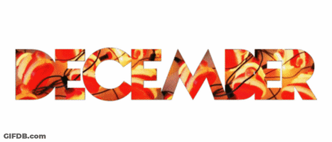 Flashy December Text Artwork GIF