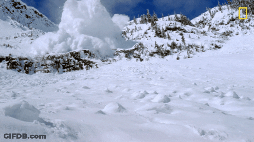 Flat Snow Avalanche GIF