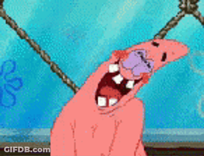 Flattered Patrick Star GIF