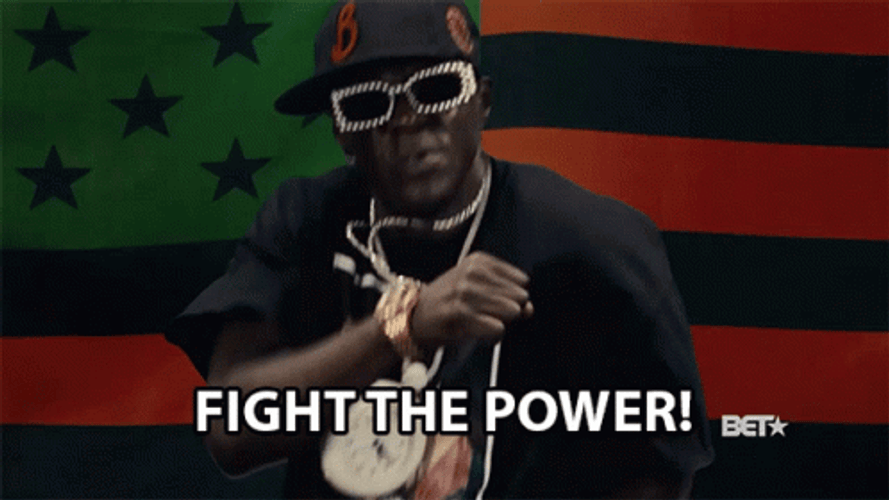 Flava Flav Fight Power GIF