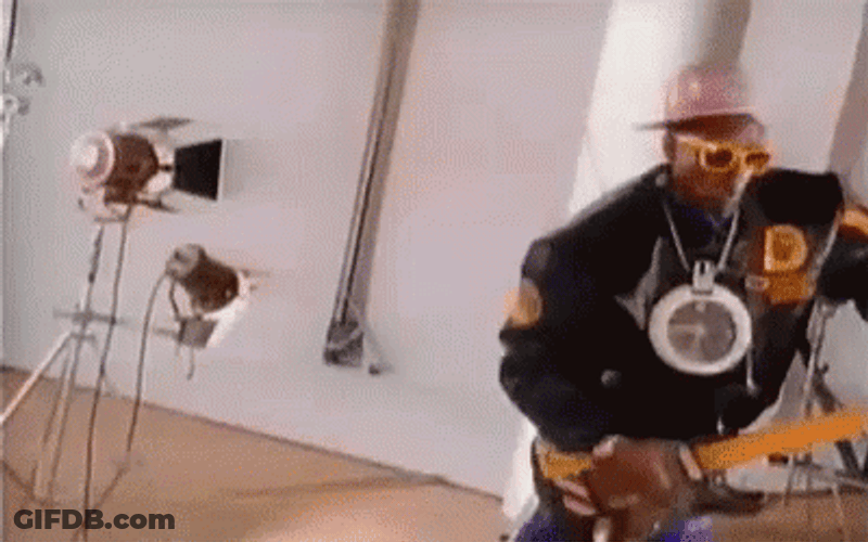 Flavor Flav Losing His Balance GIF