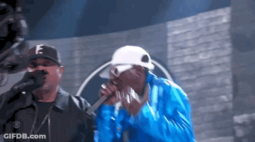 Flavor Flav Performing On Stage GIF