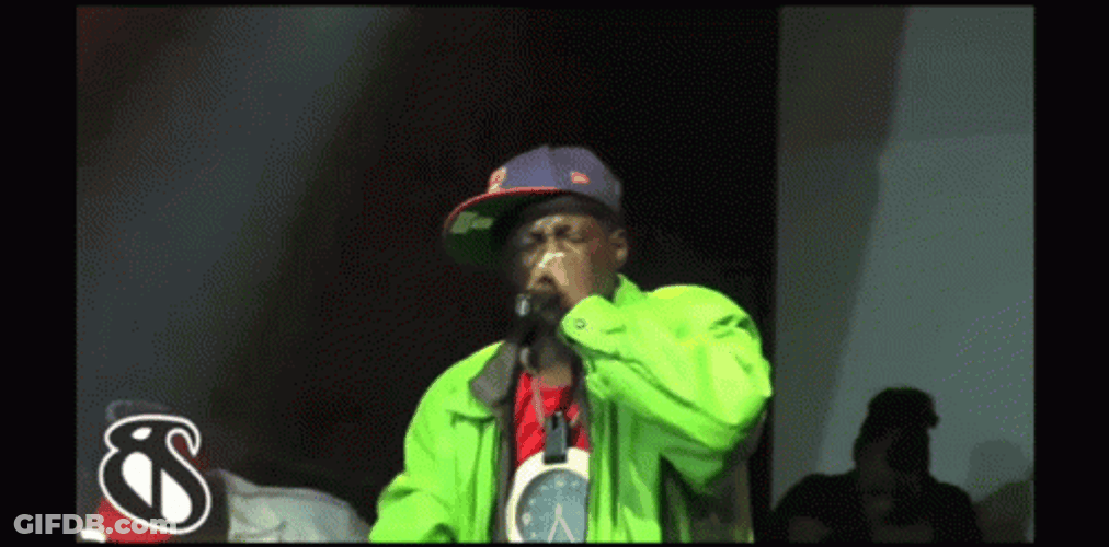 Flavor Flav Rapping On Stage GIF