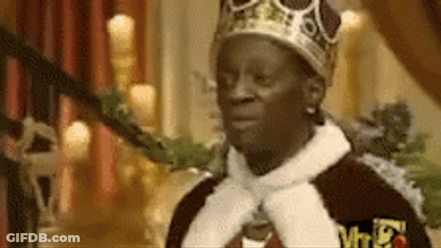 Flavor Flav Wearing Royal Crown And Cape GIF