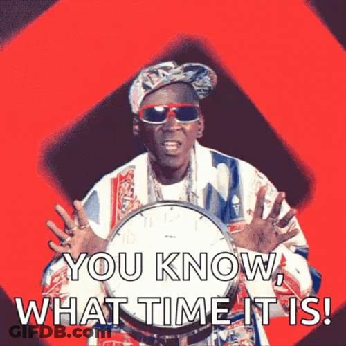 Flavor Flav With A Giant Clock GIF