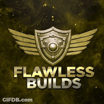 Flawless Builds Logo Shield With Wings GIF