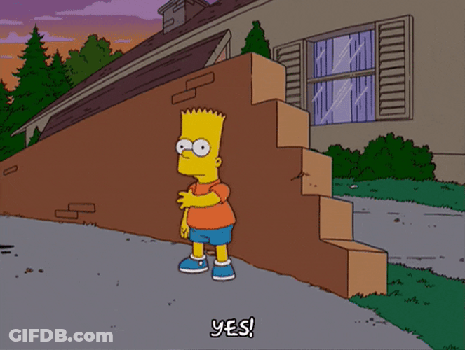 Flawless Victory Bart Simpson Yes GIF
