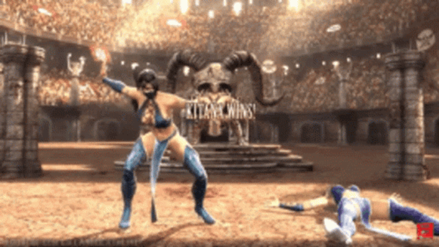 Flawless Victory Kitana Wins GIF