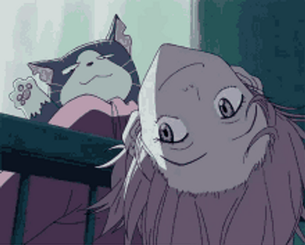 Flcl Anime Miyu Miyu Cute Cat GIF