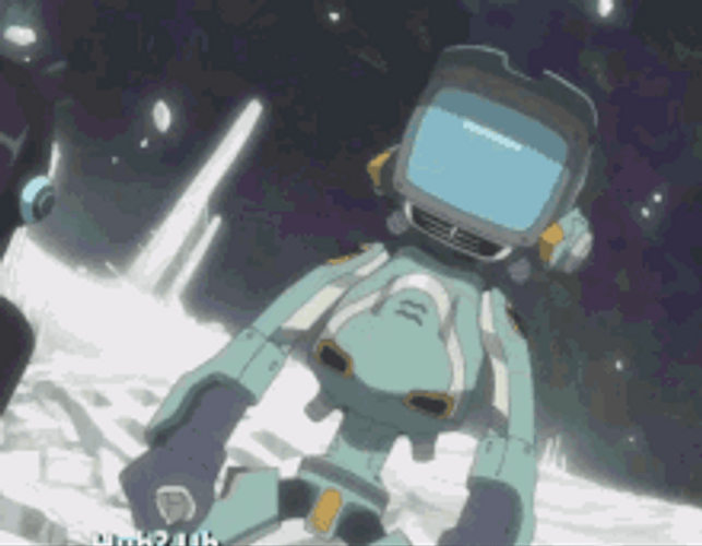 Flcl Canti Robot Communicating GIF