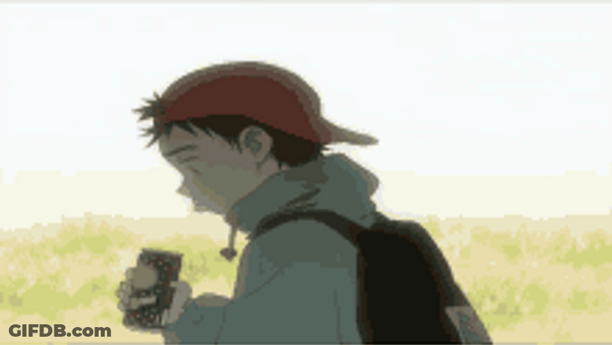 Flcl Naota Nandaba Drinking GIF