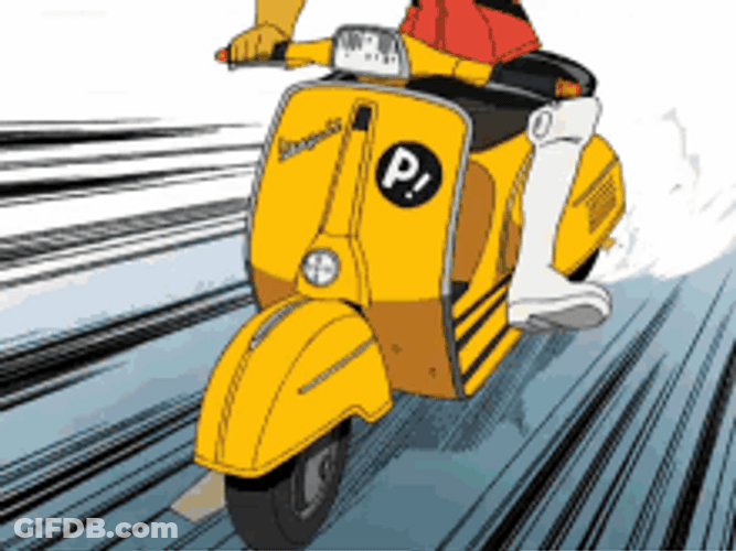 Flcl Vespa Haruko Haruhara GIF