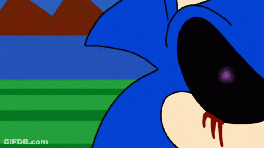 Fleetway Super Sonic Exe Sticker GIF