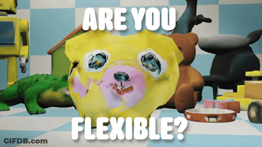Flexible Animated Crumpled Paper With Dog Face GIF