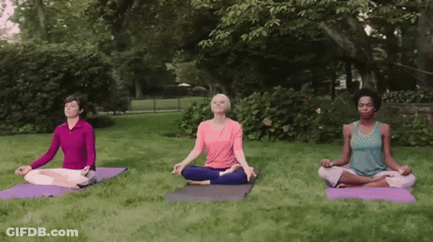 Flexible Middle Aged Woman Stretching GIF