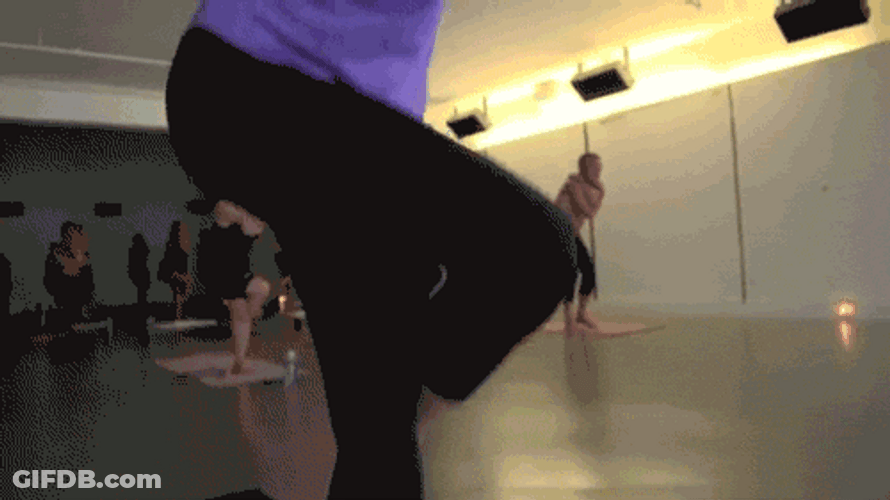 Flexible Yoga Master Sweating GIF