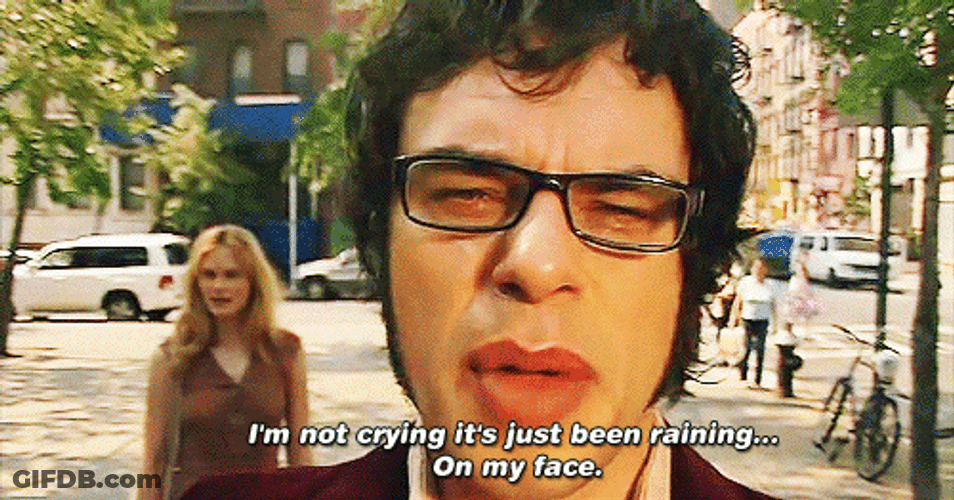 Flight Of The Conchords Rain On Face GIF