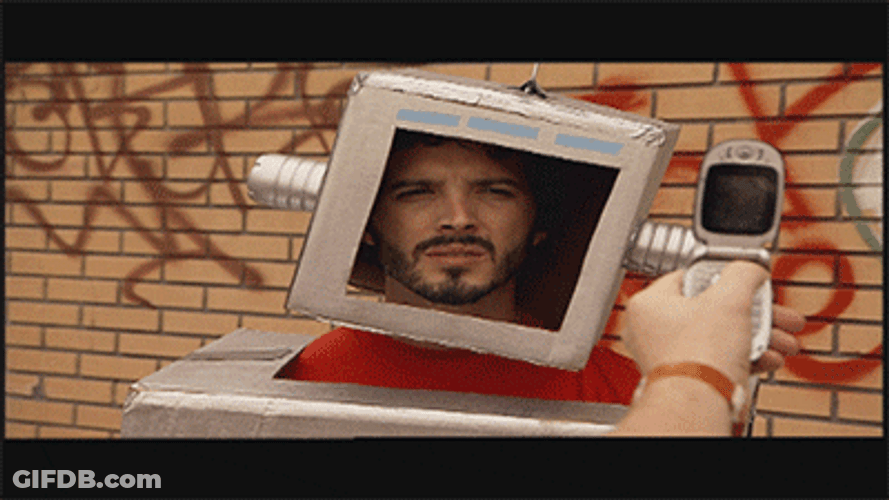 Flight Of The Conchords Robot Costume GIF