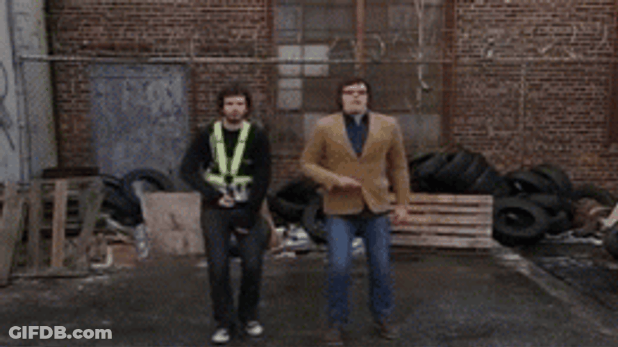 Flight Of The Conchords Street Dancing GIF